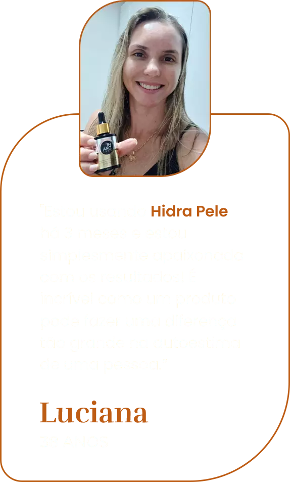 Depoimento Luciana Hidra pele